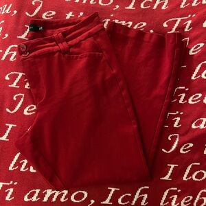 Red Boot-Cut Pants by Torrid size 16s